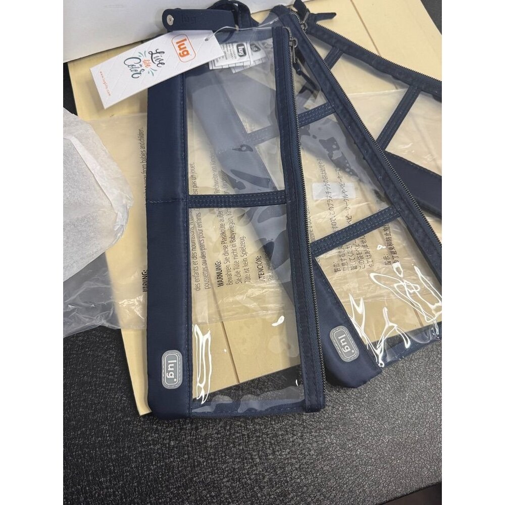 LUG Envelope 3pc Clearview Zip Organizers NWT - Picture 2 of 6